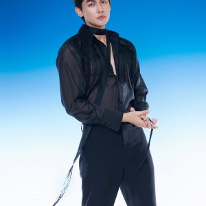 Sheer Fringe Detail Shirt