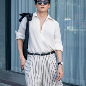 Heritage Stripe Tailored Shorts